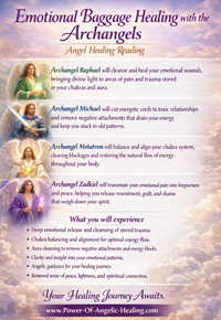 Emotional Baggage Healing with the Archangels. Angel Healing Reading.