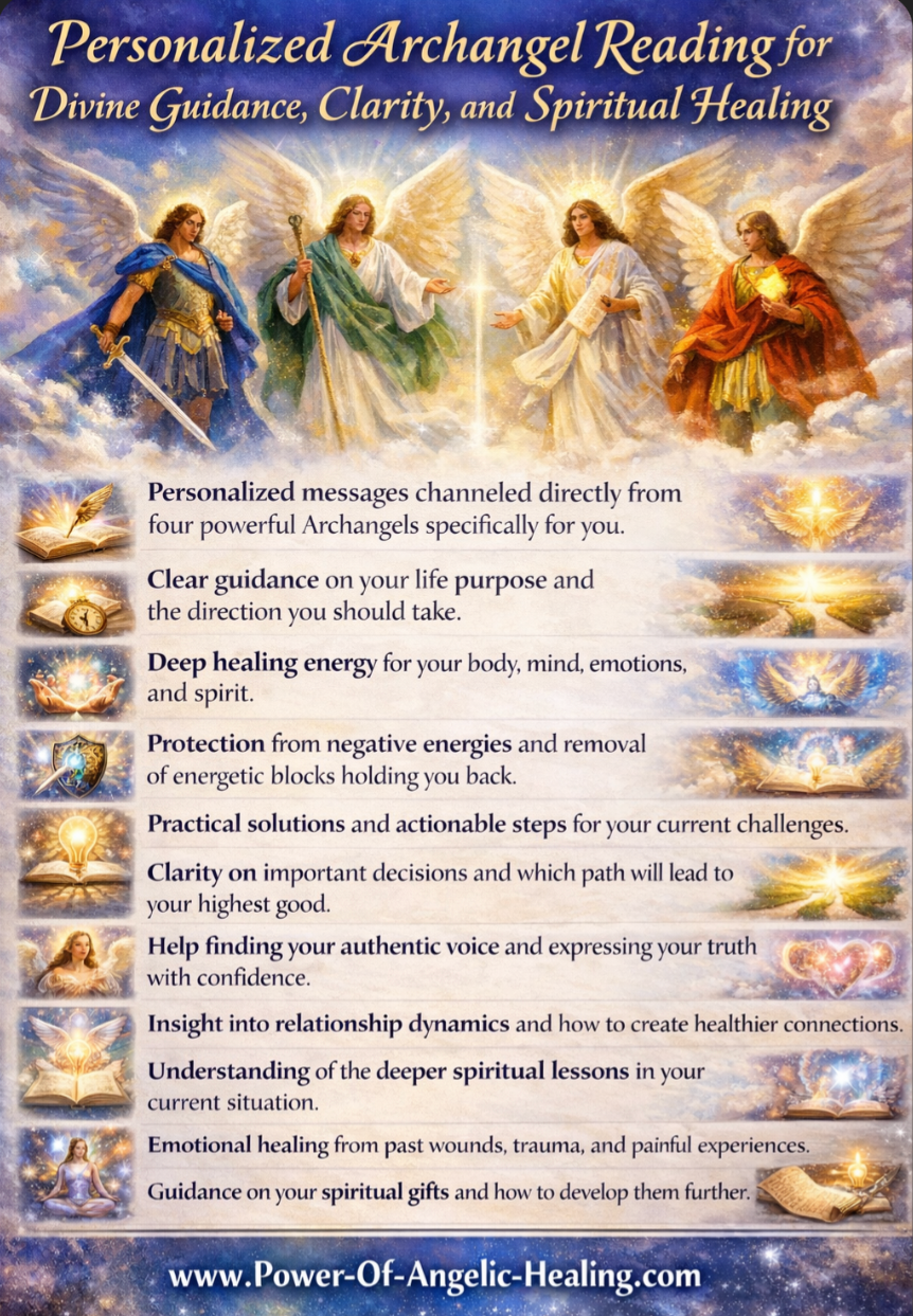 Personalized Archangel Reading for Divine Guidance, Clarity, and Spiritual Healing.
