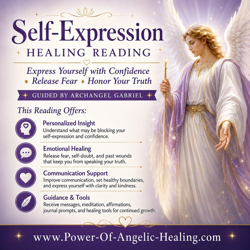 Self-Expression Healing Reading. Express Yourself with Confidence • Release Fear • Honor Your Truth