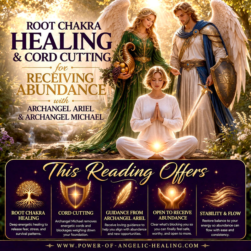 Root Chakra Healing & Cord Cutting for Receiving Abundance with Archangel Ariel & Archangel Michael✨Release Fear & Limitation • Restore Stability • Open to Receive More