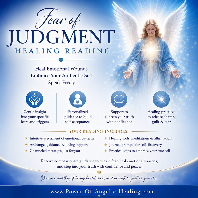 Fear of Judgment Healing Reading. Heal Emotional Wounds • Embrace Your Authentic Self • Speak Freely