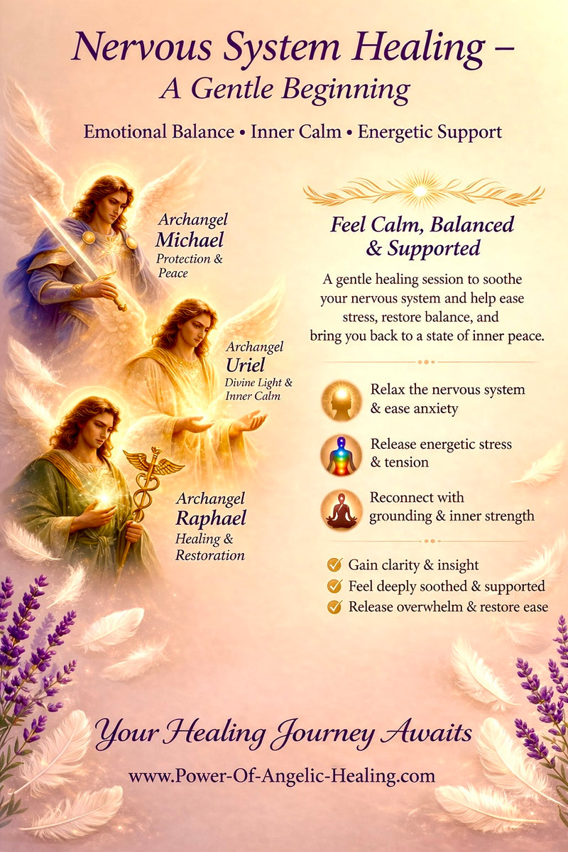 Nervous System Healing — A Gentle Beginning. Emotional Balance • Inner Calm • Energetic Support.