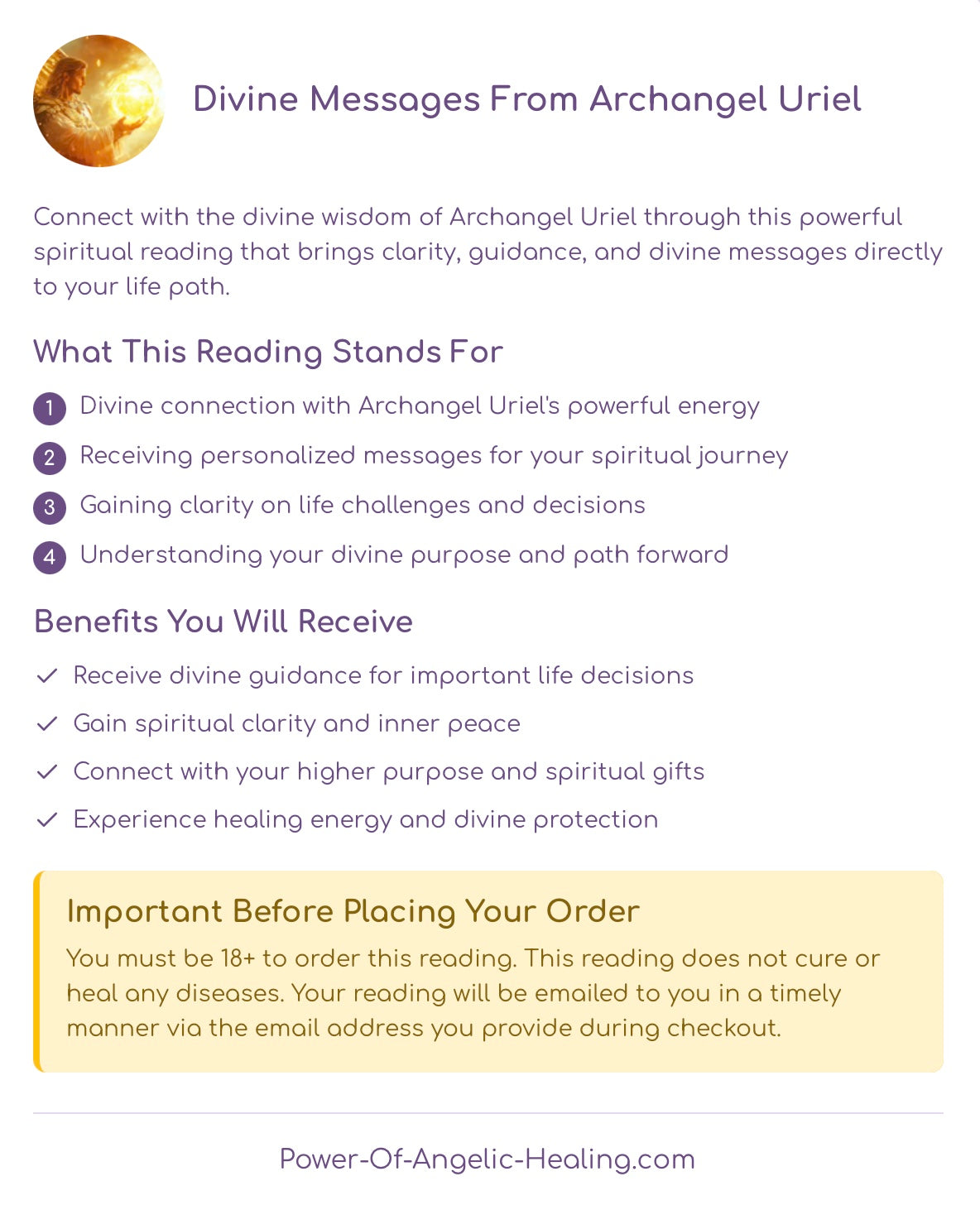 Divine Messages From Archangel Uriel