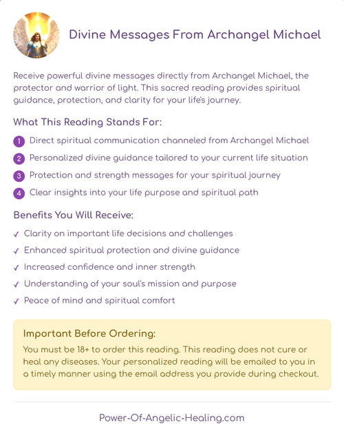 Divine Messages From Archangel Michael