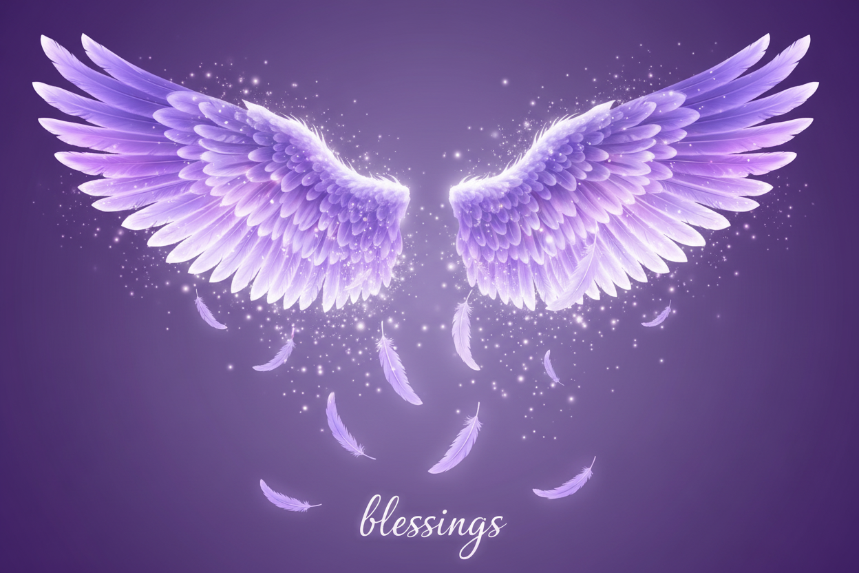 do a makeover. don't pit clouds. put angel feathers falling from the wings. put sparkles around the angels wings. 