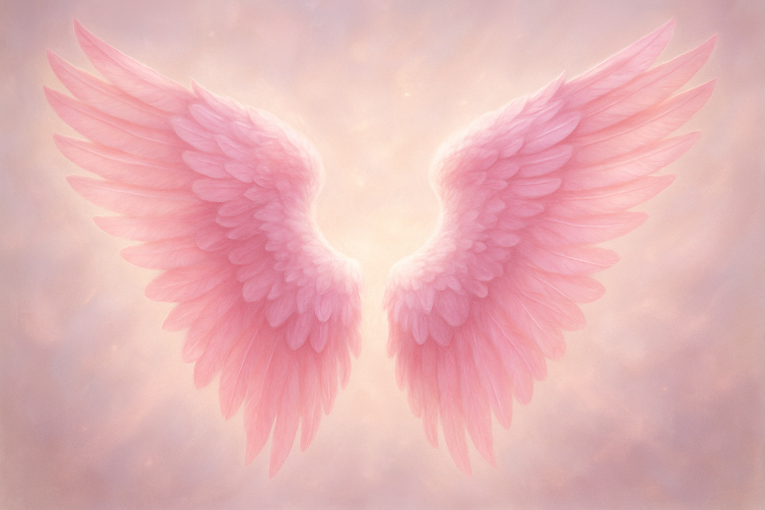 pink angel wings